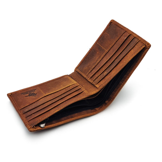 Genuine Leather BiFold Wallet with Front Pocket