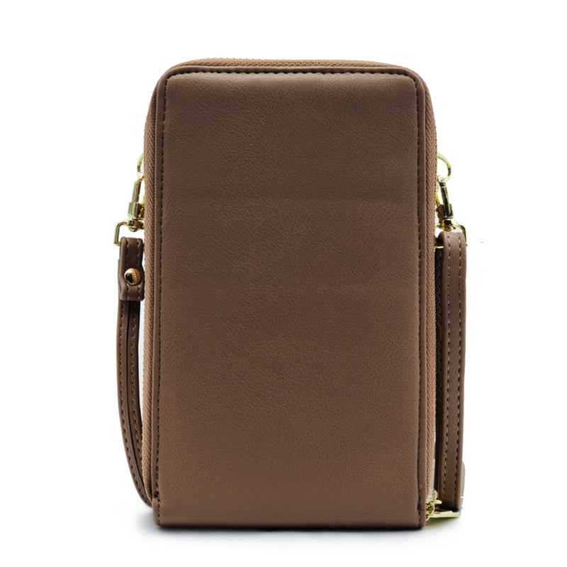 Load image into Gallery viewer, Front Flap Double Zip Vertical Sling Purse Bag
