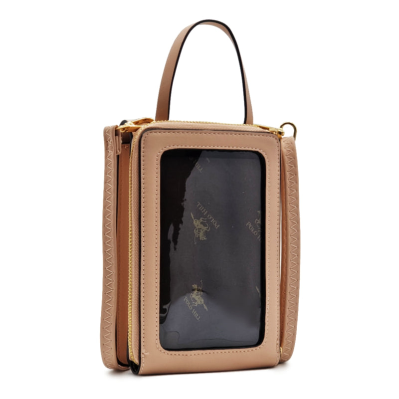 Load image into Gallery viewer, Crossbody Sling Bag with Transparent Touch Screen for Smartphone
