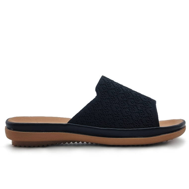 Load image into Gallery viewer, Single Textile Band Slide Sandals

