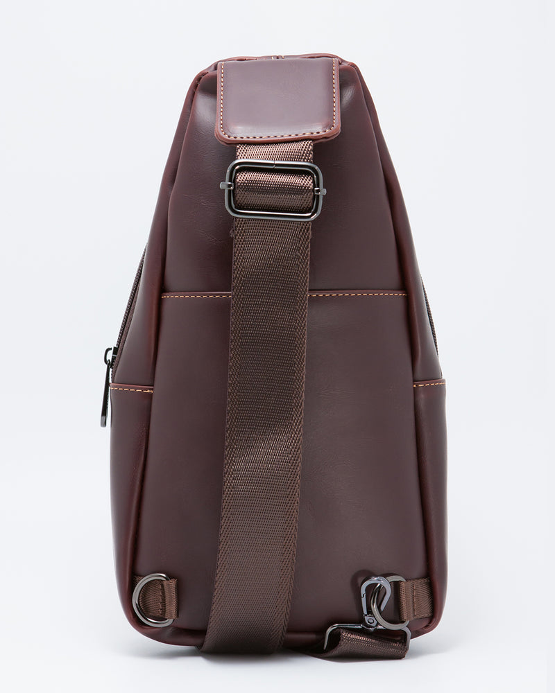 Load image into Gallery viewer, Faux Leather Crossbody Chest Bag
