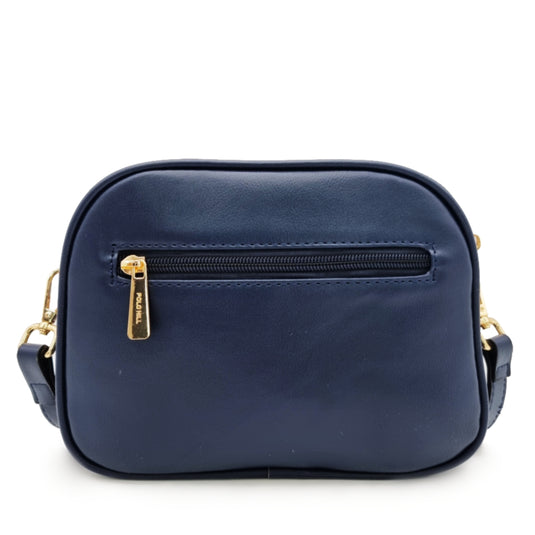 Dual Zipper Cube Sling Bag