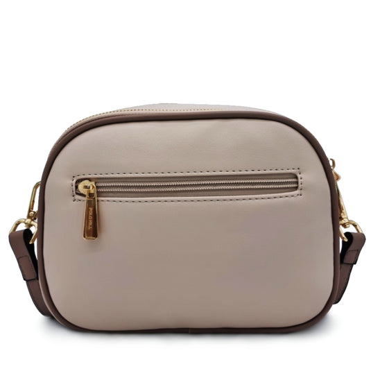 Dual Zipper Cube Sling Bag
