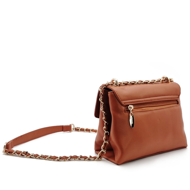 Load image into Gallery viewer, Amber Front Flap Chain Sling Bag
