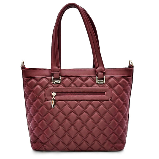 Quilted Tote Handbag