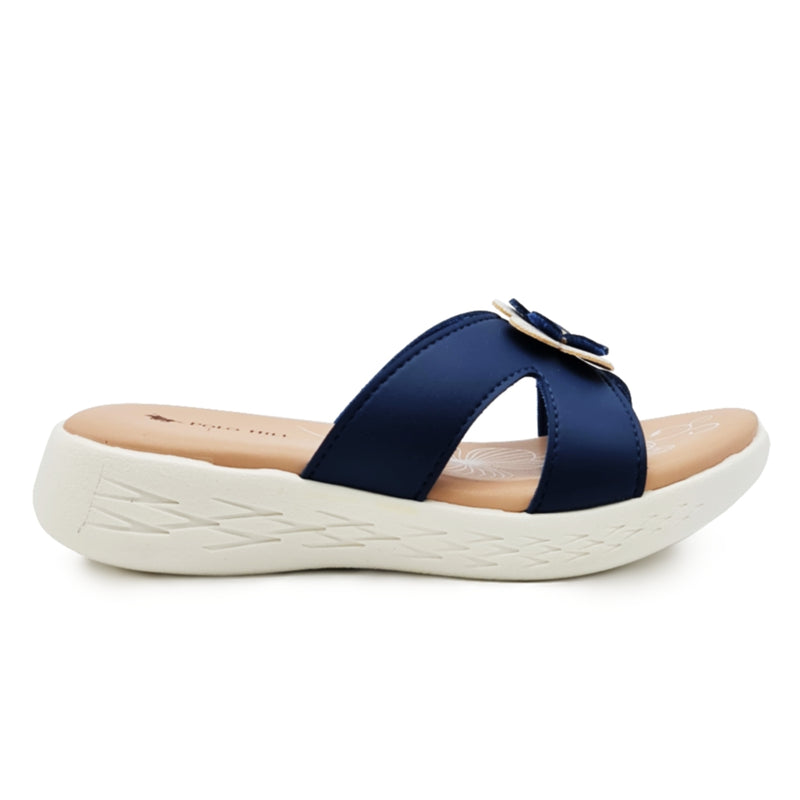 Load image into Gallery viewer, Kid Girl Flower Decor Slide Sandals
