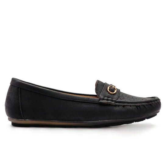 Penny Buckle Slip On Loafers