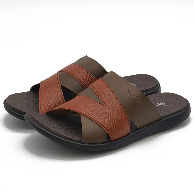 Load image into Gallery viewer, Contrast Cross Band Slide Sandals

