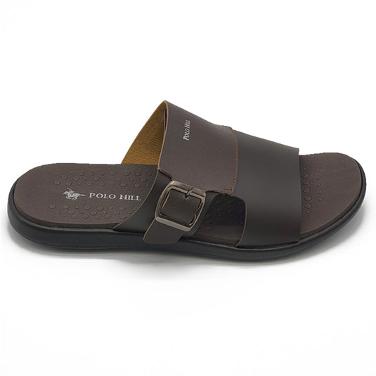 Single Buckle Slide Sandals