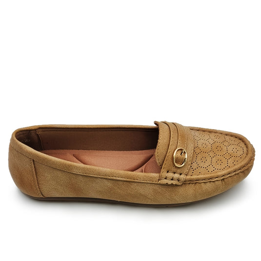 Penny Buckle Slip On Loafers