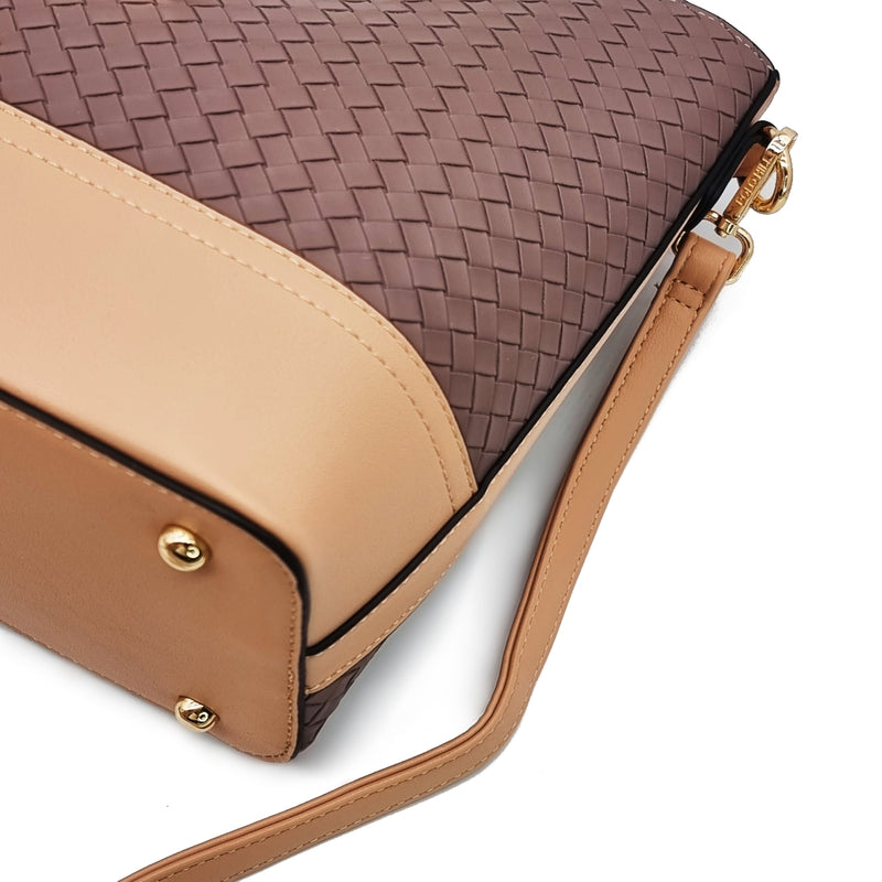 Load image into Gallery viewer, Peona Straw-Like Handbag with Inner Detachable Sling Bag
