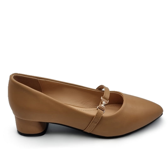 Front Strap Pointed Ballet Pumps