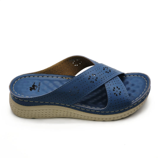 Lightweight Cross Strap Wedge Sandals