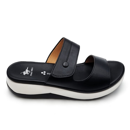 Two-Tone MidSole Sliders with Velcro Fastening