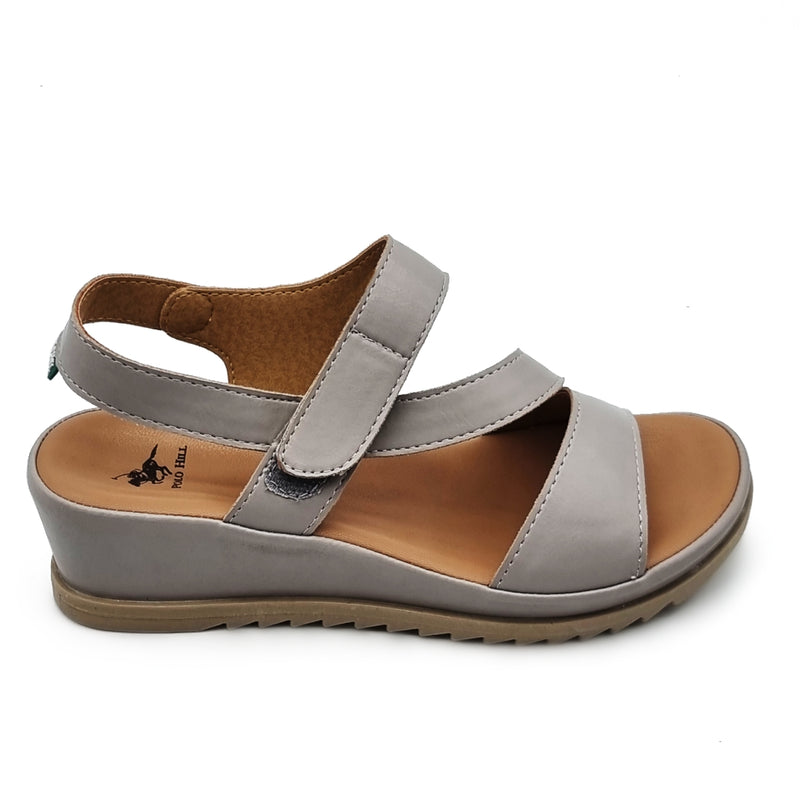 Load image into Gallery viewer, Hook Loop Strap Wedge Sandals
