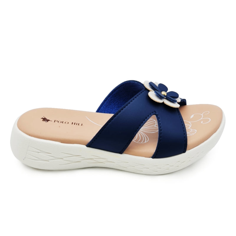 Load image into Gallery viewer, Kid Girl Flower Decor Slide Sandals
