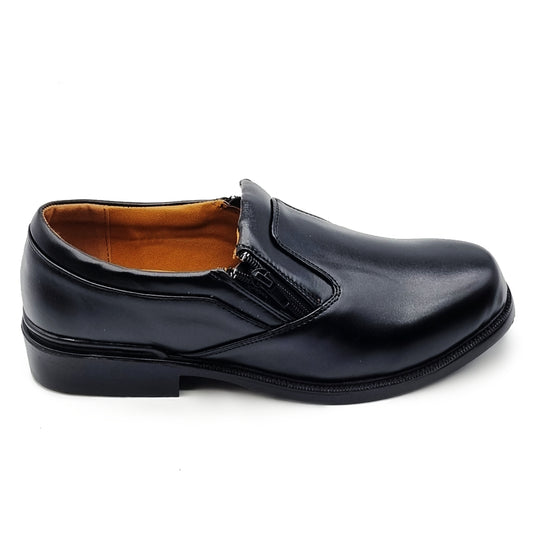 Low Heel Leather Loafers