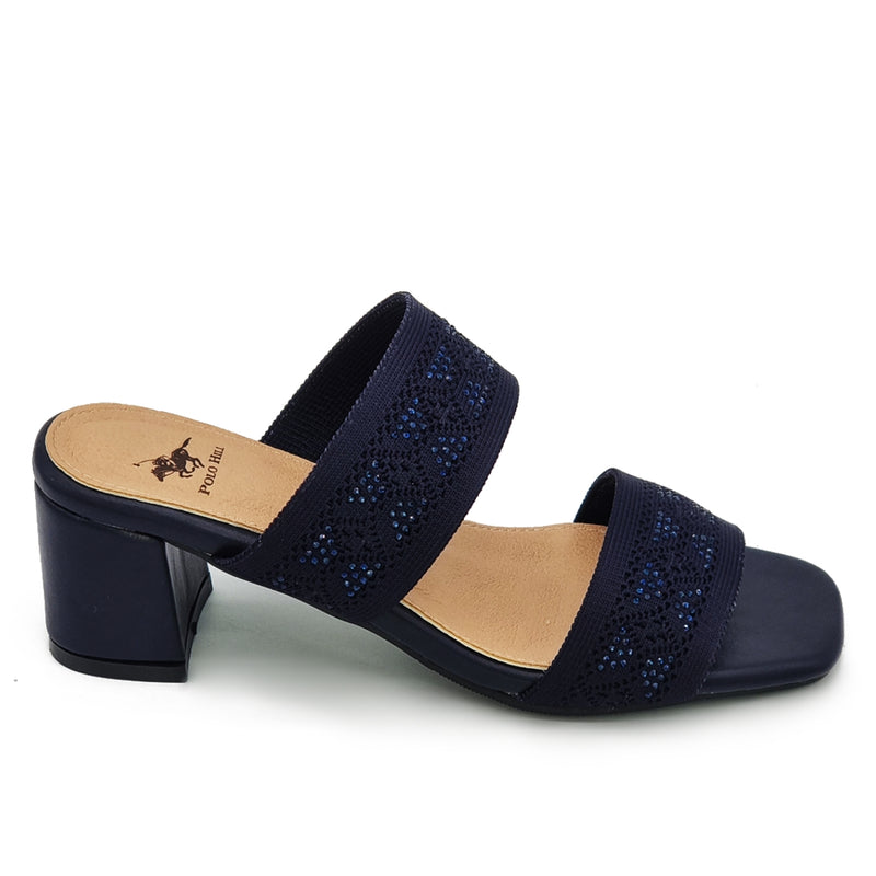 Load image into Gallery viewer, Square Open Toe Double Strap Heeled Sandals
