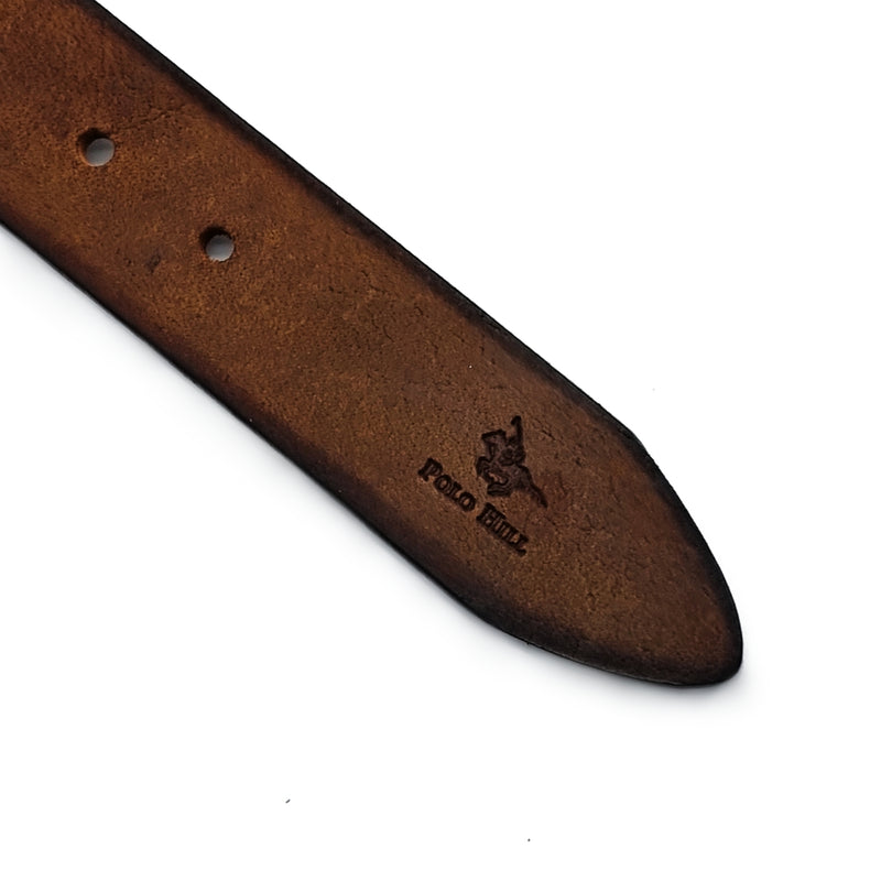 Load image into Gallery viewer, Genuine Textured Leather Buckle Pin Belt
