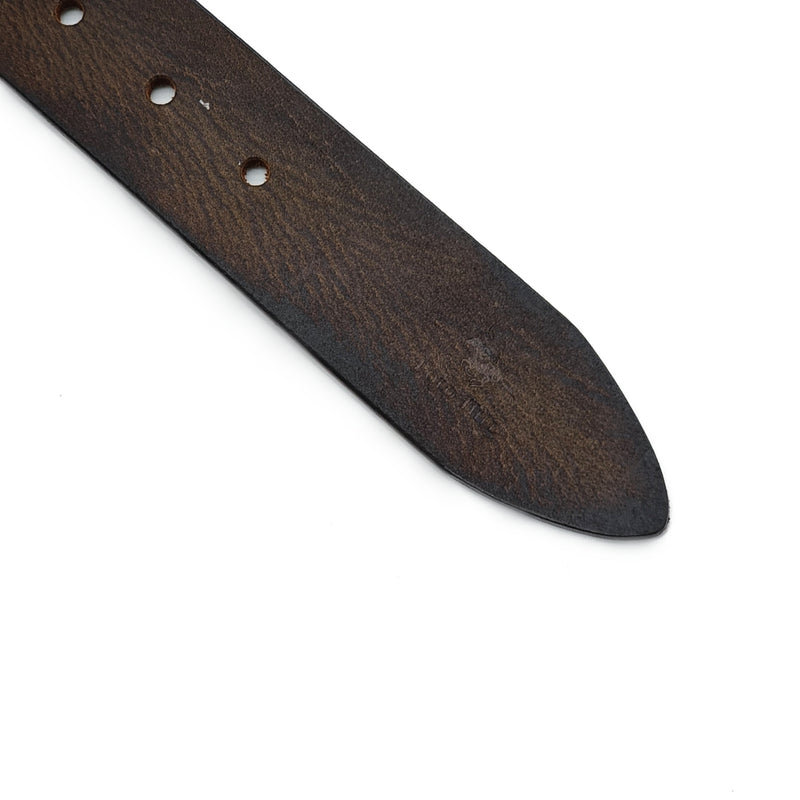 Load image into Gallery viewer, Genuine Textured Leather Buckle Pin Belt
