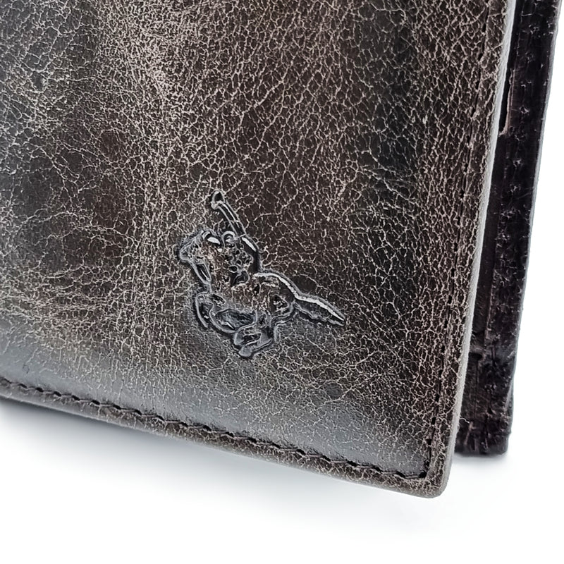 Load image into Gallery viewer, Leather Bi-Fold Long Wallet
