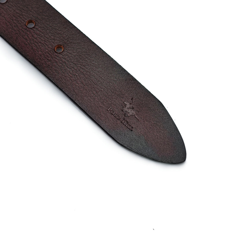 Load image into Gallery viewer, Genuine Textured Leather Full Hole Buckle Pin Belt
