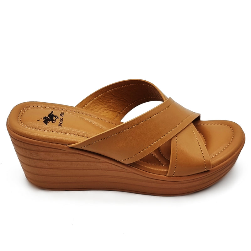Load image into Gallery viewer, Solid Colour Cross Strap Wedges
