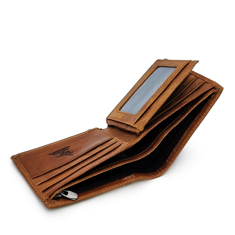 Load image into Gallery viewer, Genuine Leather Short BiFold Wallet - Card Slots
