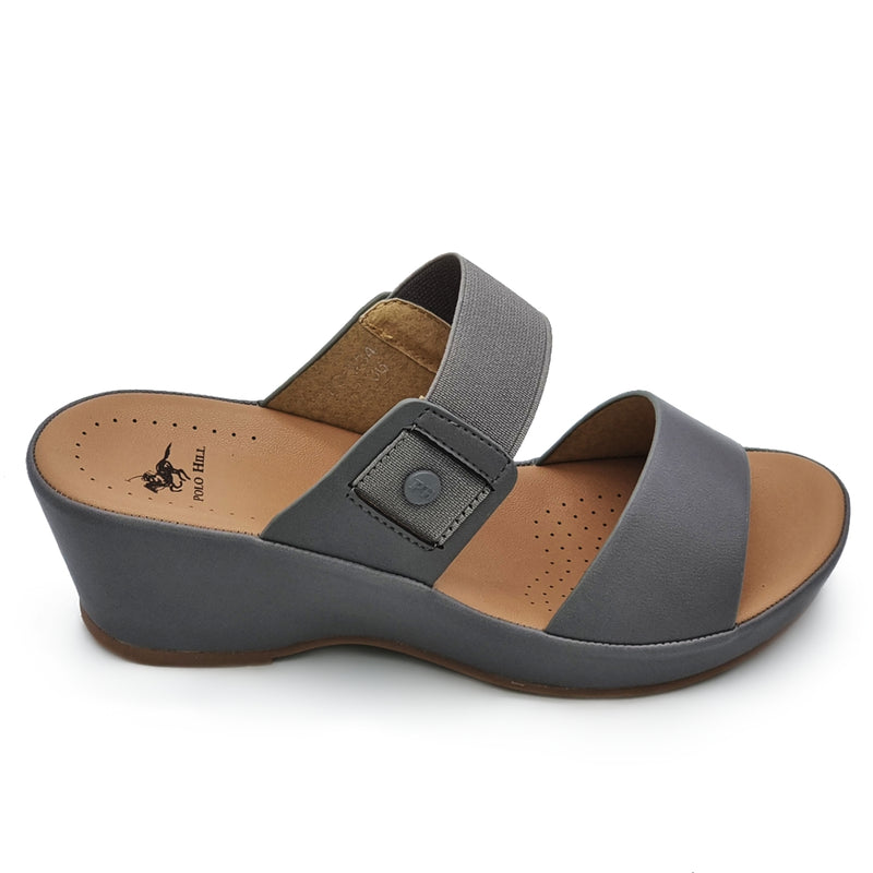 Load image into Gallery viewer, Two Band Wedge Sandals
