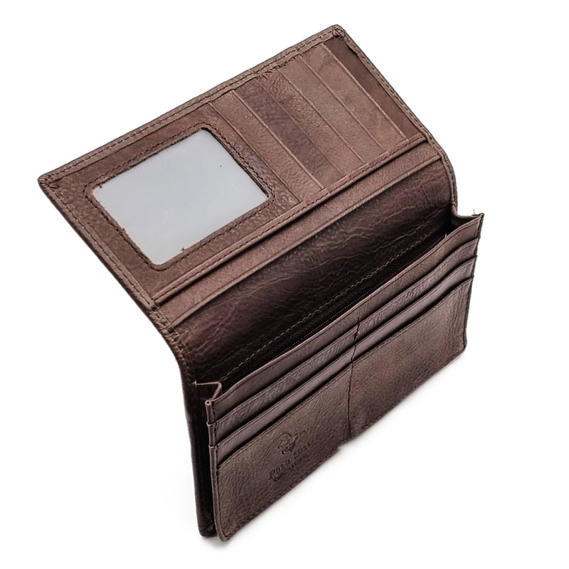 Load image into Gallery viewer, Genuine Leather Long BiFold Wallet

