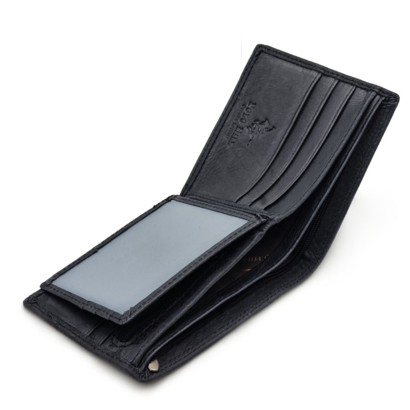 Load image into Gallery viewer, Genuine Leather Black BiFold Wallet
