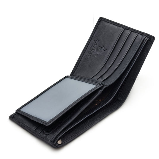 Genuine Leather Black BiFold Wallet