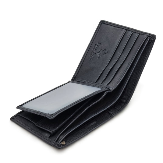 Genuine Leather Black BiFold Wallet