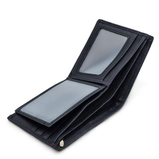 Genuine Leather Black BiFold Wallet