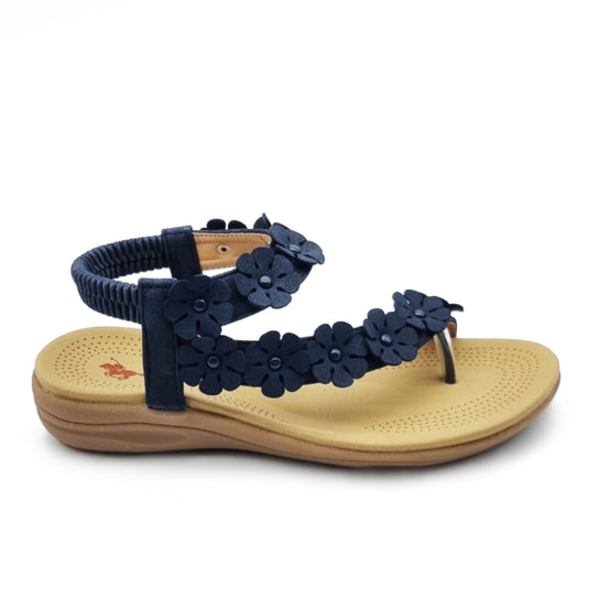 Flower Wedge Sandals
