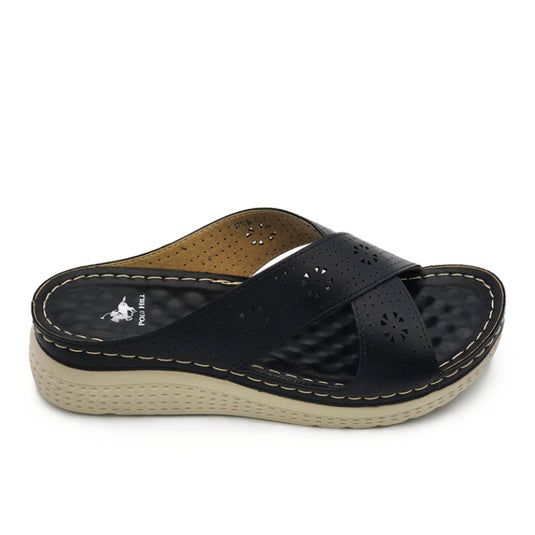 Lightweight Cross Strap Wedge Sandals