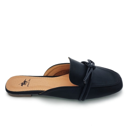 Slide On Flat Mule Heels