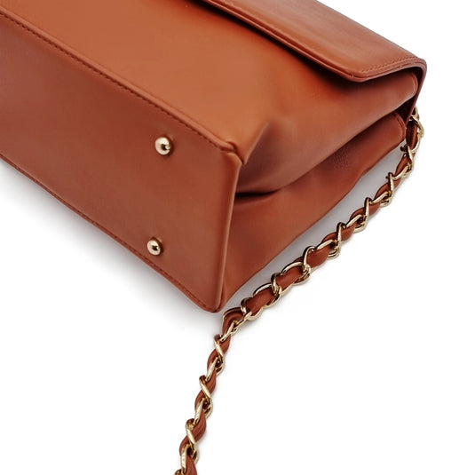 Amber Front Flap Chain Sling Bag