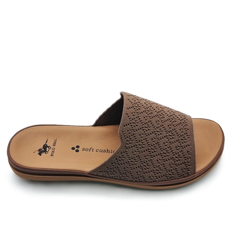 Load image into Gallery viewer, Single Textile Band Slide Sandals
