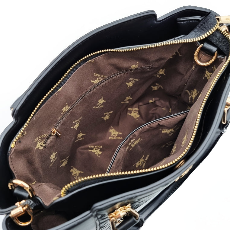 Load image into Gallery viewer, Puzzly Patterned Trapeze Handbag
