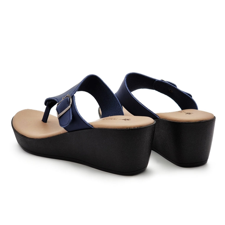 Load image into Gallery viewer, Buckle Toe-Post Wedge Sandals
