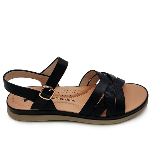 Hook and Loop Flat Sandals