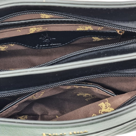Chevron Quilted Single Handle Sling Bag