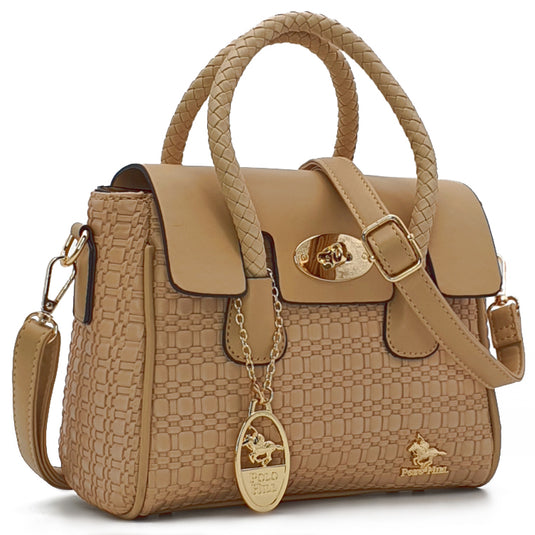 Suzette Straw-Like Satchel Bag