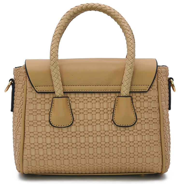 Load image into Gallery viewer, Suzette Straw-Like Satchel Bag
