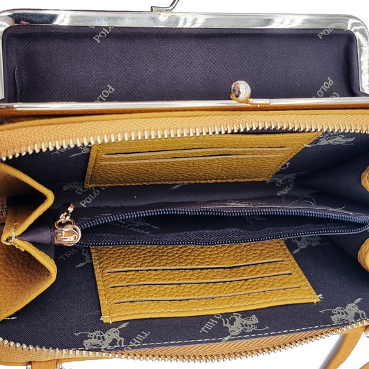 Crossbody Sling Purse with Kiss Lock