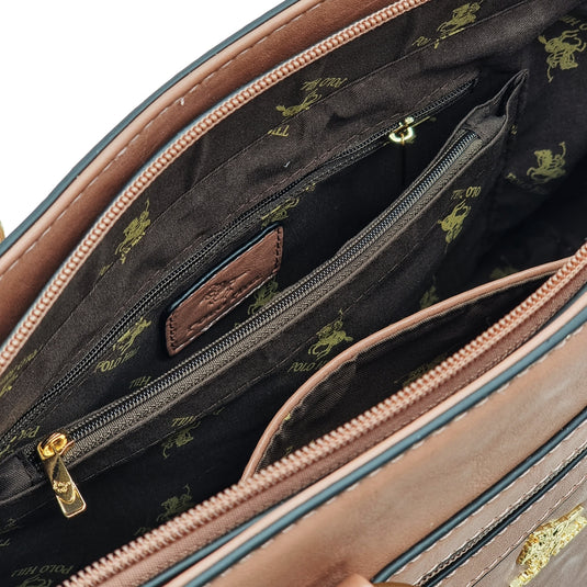 Matte Textured Shoulder Tote Bag 2-in-1 Bundle Set