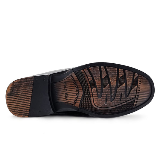 Low Heel Leather Loafers