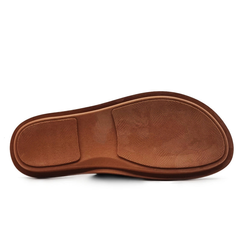Load image into Gallery viewer, V Cut Band Flat Slide Sandals
