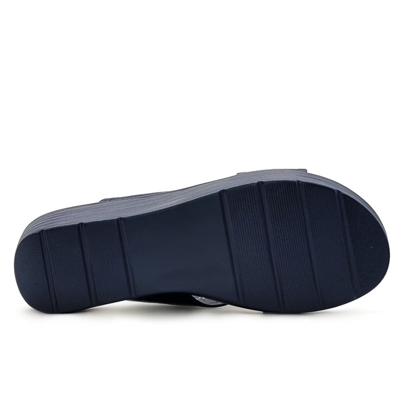 Load image into Gallery viewer, Solid Colour Cross Strap Wedges
